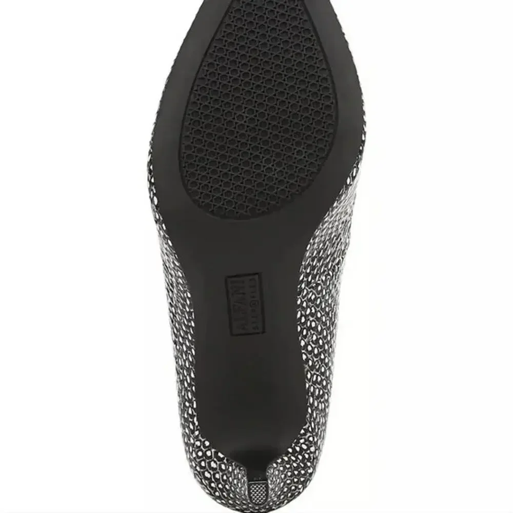 Alfani Women's Step 'N Flex Jeules Pumps, Black/White Snake Size 10M